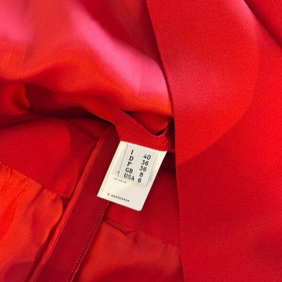 Boutique Moschino Red Dress with a White Bow Collar - NEVER WORN - brand new - Picture 5 of 7